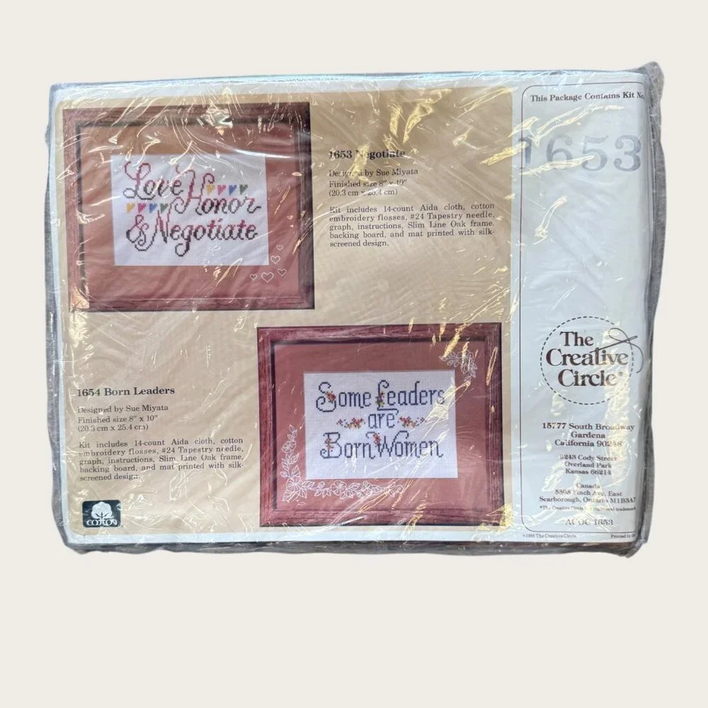 Lot of 8 Vintage The Creative Circle Stitchery Kits Cross Stitch Factory Sealed